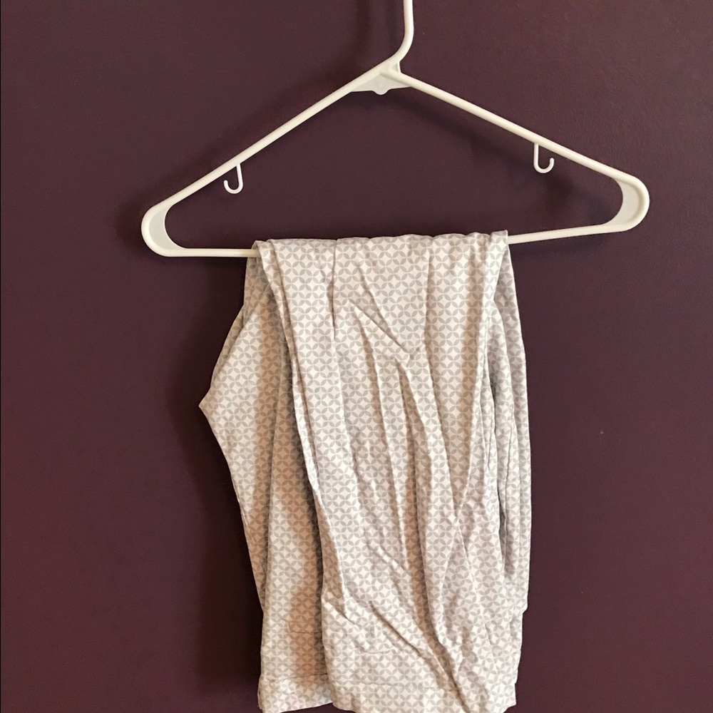 Cropped Patterned Pants