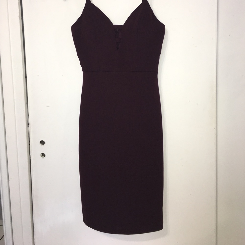 Plum Midi Dress