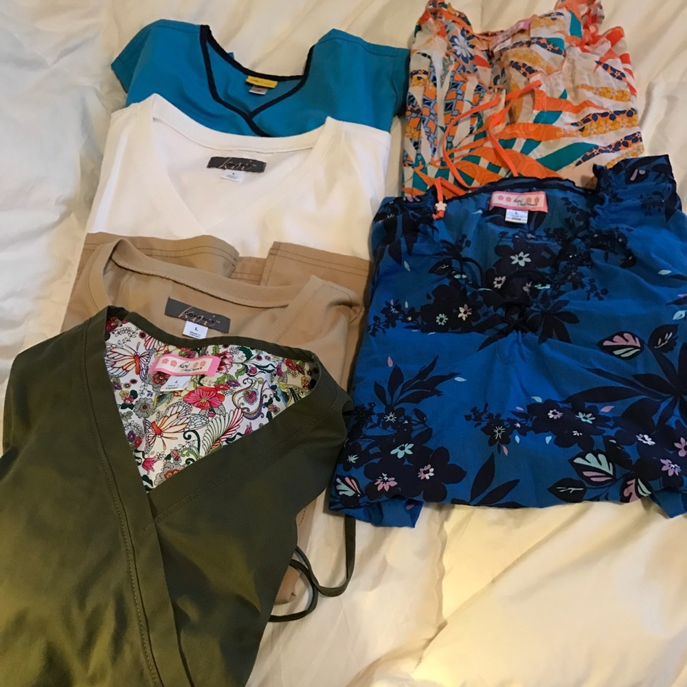 Uniform scrub tops