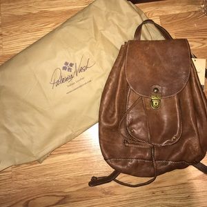 NWT* Brown Italian leather backpack