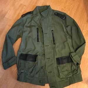 URBAN OUTFITTERS olive green army jacket