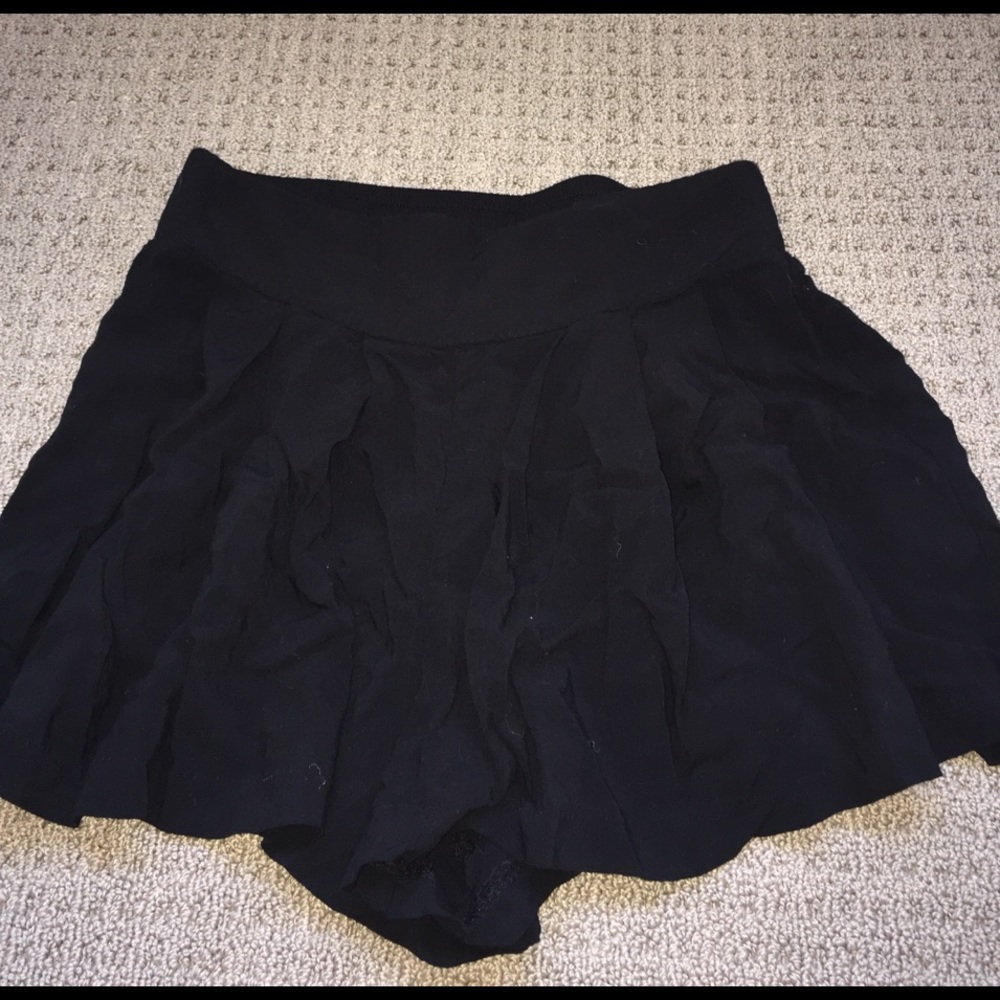 Black flowy shorts