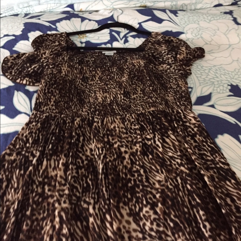 Leopard print Motherhood Maternity dress