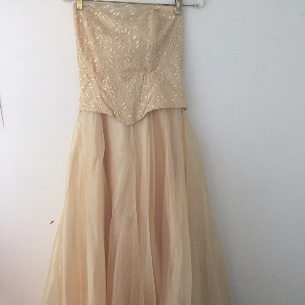 Shimmering Champagne Prom Dress