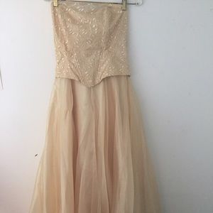 Shimmering Champagne Prom Dress