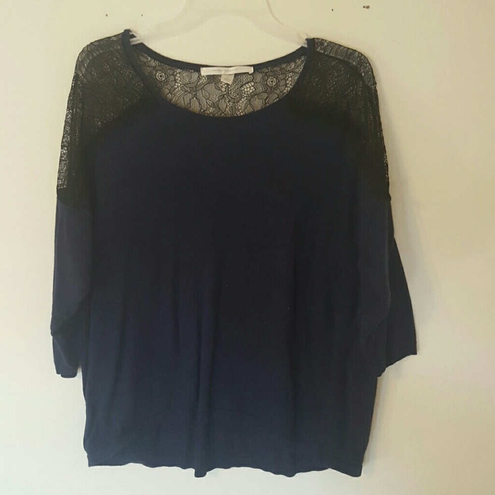 3/4 sleeve lace sweater