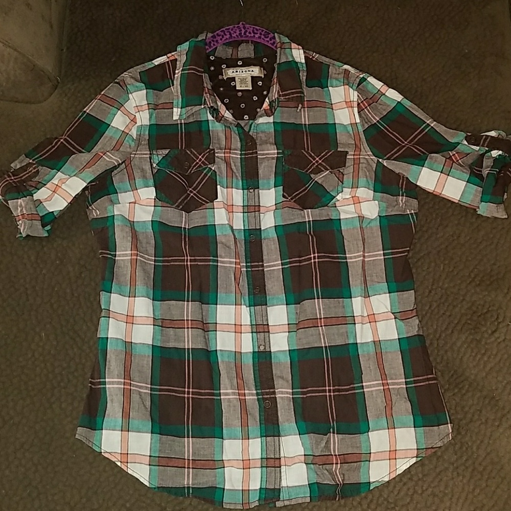 Arizona XL plaid button up