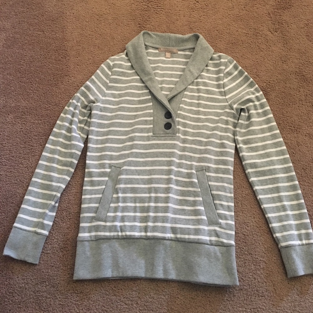 Shawl collar sweatshirt