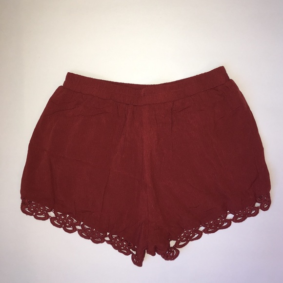 Festival Forever 21 Chiffon Shorts in Rust XS - Picture 2 of 7
