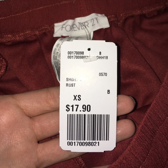 Festival Forever 21 Chiffon Shorts in Rust XS - Picture 6 of 7