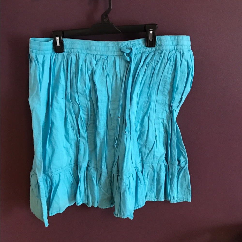 Light blue full skirt
