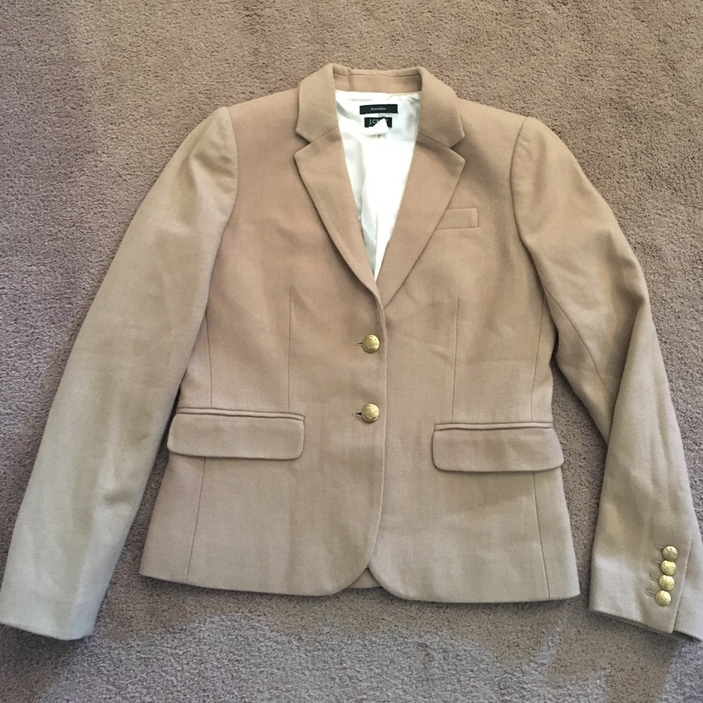Camel wool blend blazer