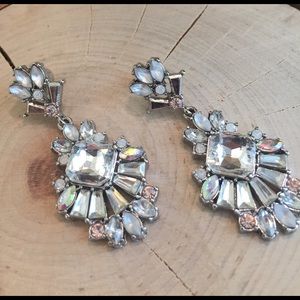 Celestial Frost Post Drop Earrings