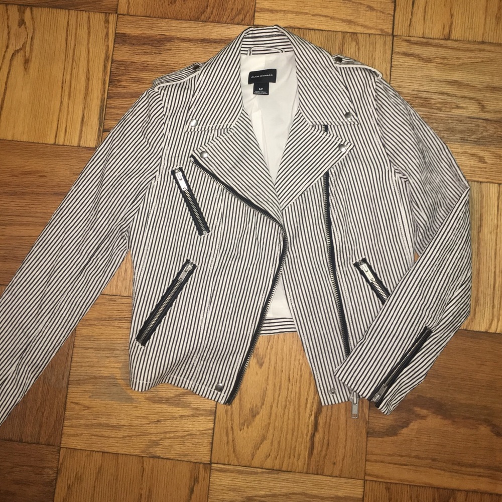 NWOT Club Monaco Striped Jacket - Picture 3 of 8