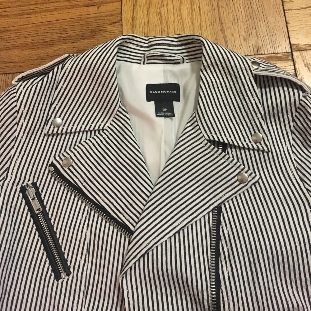 NWOT Club Monaco Striped Jacket - Picture 6 of 8