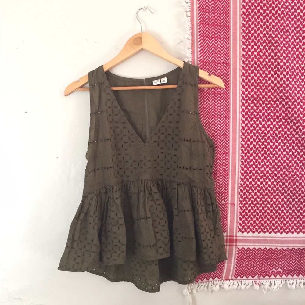 Hunter Green Tank Blouse