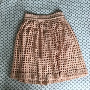 Dear creatures perforated Bellini skirt