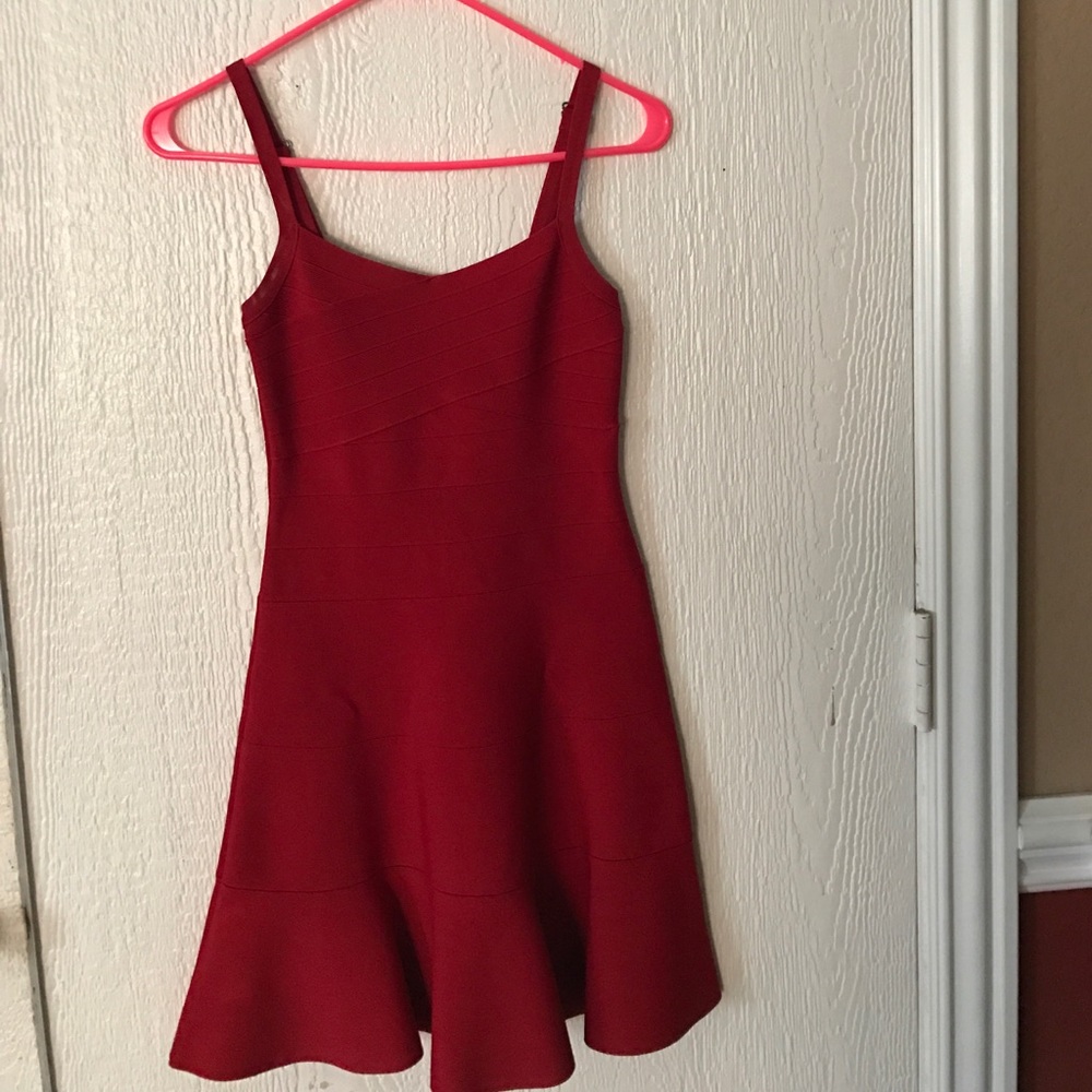 Red Guess dress