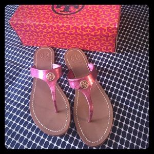 Tory Burch Cameron Thong - Metal Pink