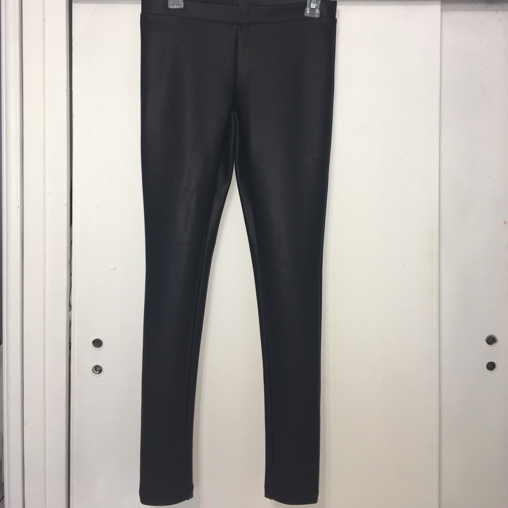 Black Leather Leggings