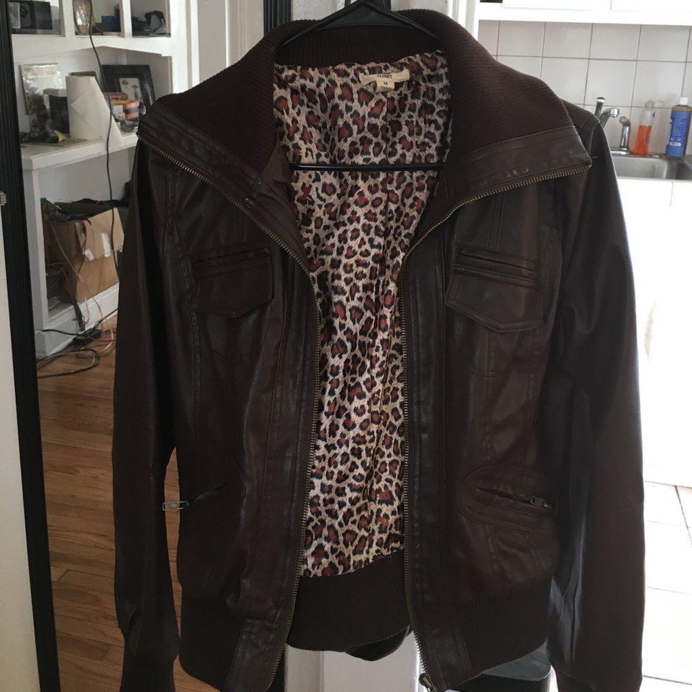 Faux leather jacket size medium.