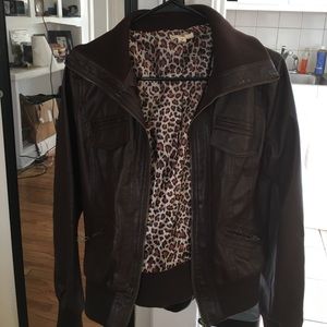 Faux leather jacket size medium.