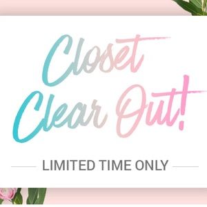 Closet Clear Out with Lowered Shipping