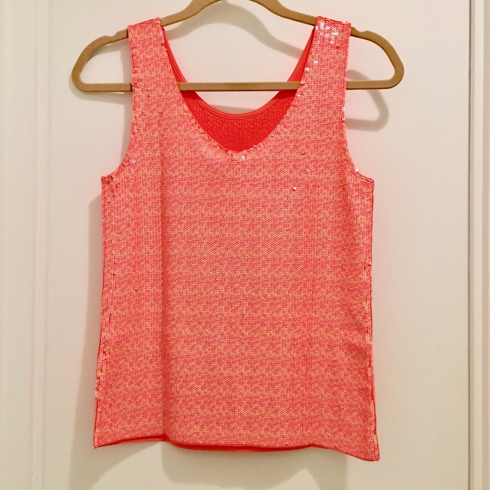 🚨SALE🚨BNWT 🌟 JCrew Sequin Tank - Sz XS - Pink