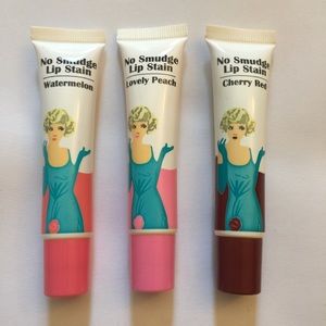 Three Peel-Off Lipstains