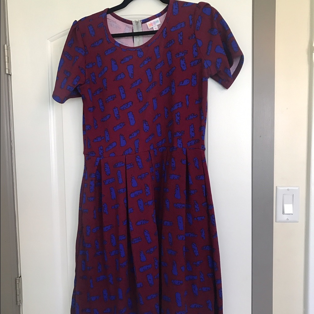 Lularoe Amelia Dress - printed