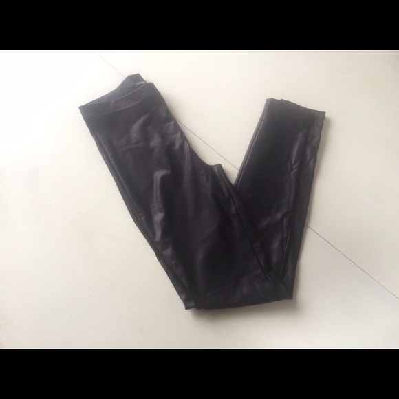 Forever 21 Pants - Forever 21 faux vegan wax leggings black skinny
