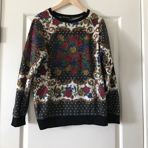 Mink Pink Crew Neck Sweater - Picture 1 of 4