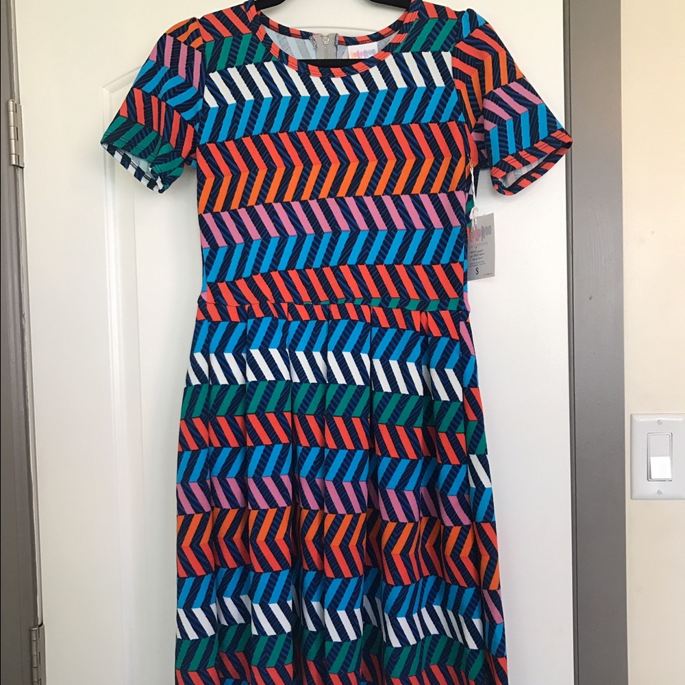 Lularoe Amelia Dress - patterned