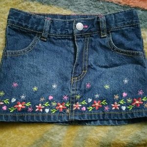 3t girl's denim skirt