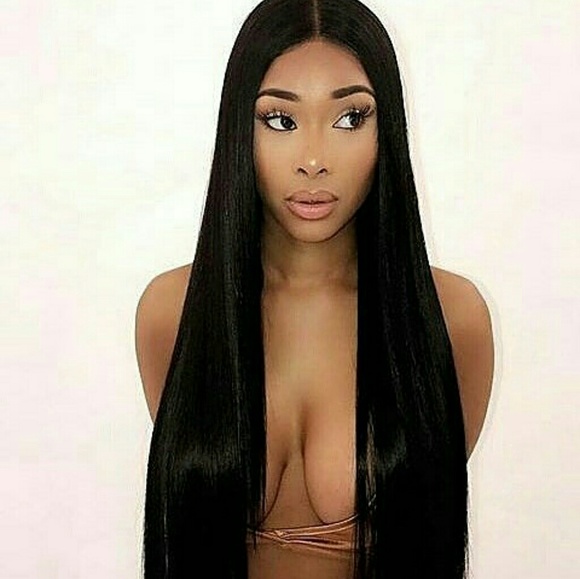 Human Hair Straight Beauty Lacefront Wig 26-28 inc main image 4