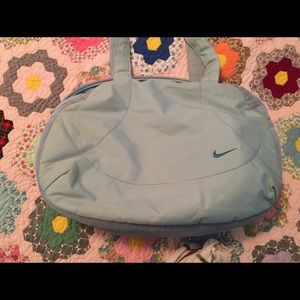 Nike baby blue gym bag.