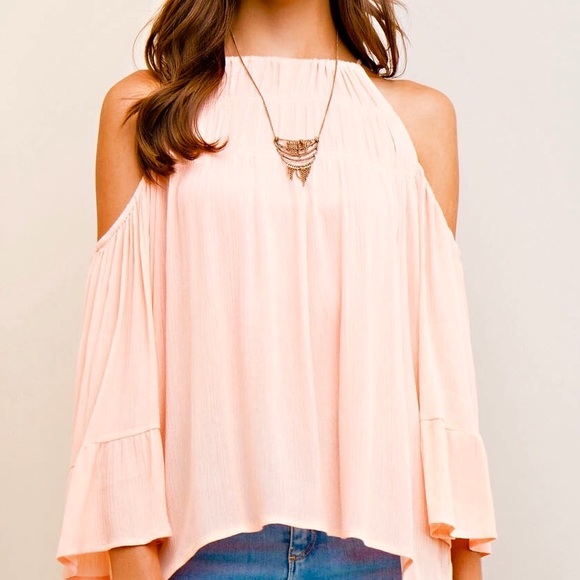 FLASH SALE!!!   PEACH GAUZY TOP - Picture 3 of 5