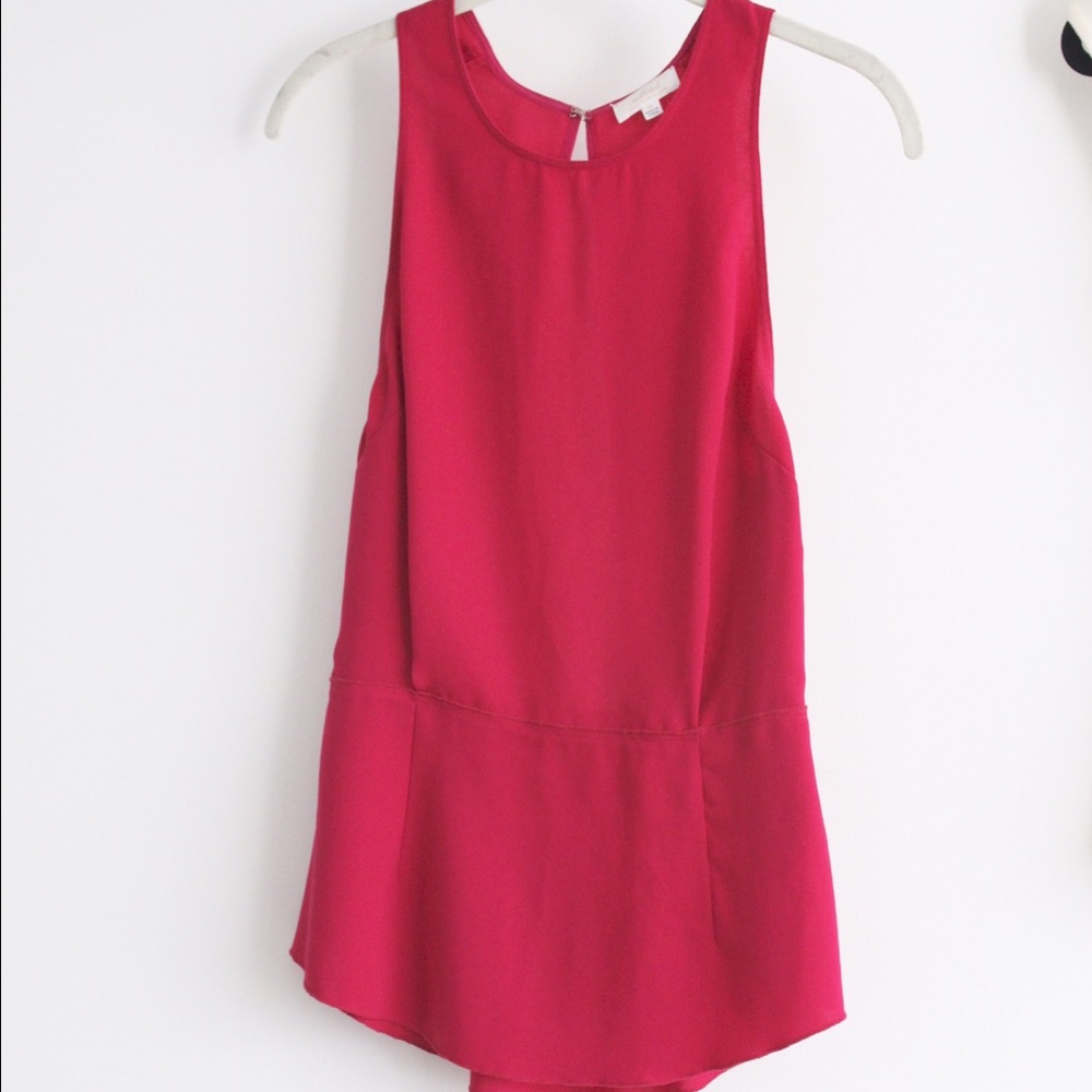 Aritzia Open-Back Peplum blouse