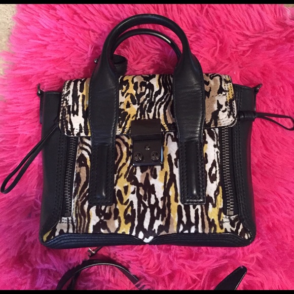 3.1 PHILIP LIM HORSEHAIR/ LEATHER HANDBAG - Picture 2 of 8