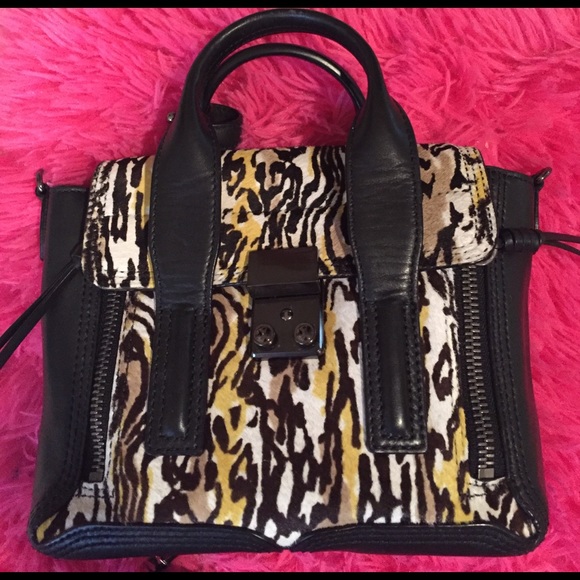 3.1 PHILIP LIM HORSEHAIR/ LEATHER HANDBAG - Picture 3 of 8