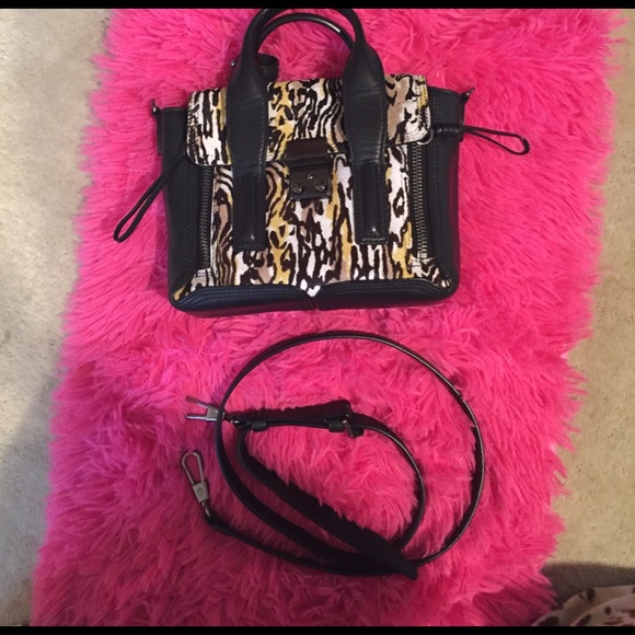 3.1 PHILIP LIM HORSEHAIR/ LEATHER HANDBAG - Picture 4 of 8