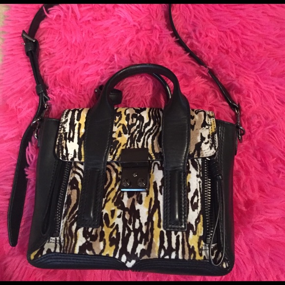 3.1 PHILIP LIM HORSEHAIR/ LEATHER HANDBAG - Picture 5 of 8