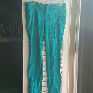 Turqouise stretchy jeans