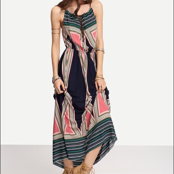 Halter maxi dress DR102 - Picture 2 of 4