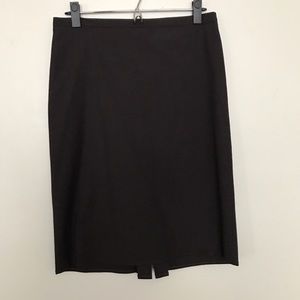 BCBG Chocolate Textured Pencil Skirt