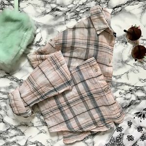 Urban Outfitters BDG Gauzy Plaid Button Down Shirt