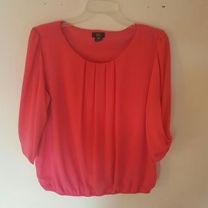 Pink work blouse