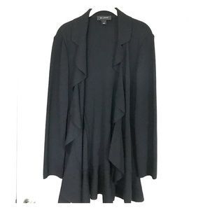 St. John knit ruffled sweater.