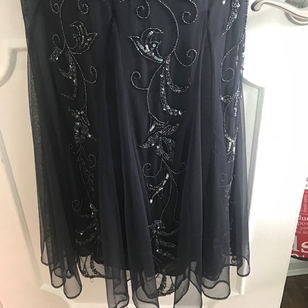 Adrianna papell navy sequin gown - Picture 3 of 4