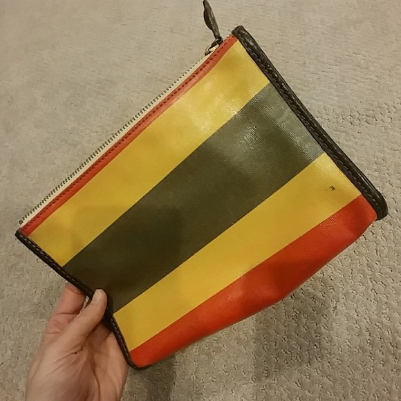 J. Crew Bags Jcrew Cosmetic Pouch With Leather Trim Poshmark